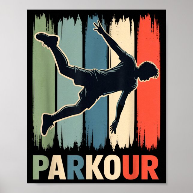 Parkour, Urban Gymnast, Traceur, Runner  Poster (Front)