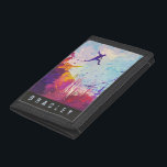 Parkour Urban Obstacle Course Modern Colourful Nam Trifold Wallet<br><div class="desc">Parkour Urban Obstacle Course Modern Colourful Personalised Name Trifold WalletA colourful modern artist's impression of parkour being practiced in an urban background.</div>