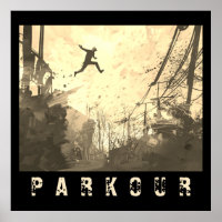 Parkour Urban Obstacle Course Modern Sepia