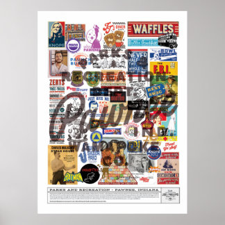 PARKS AND REC COLLAGE POSTER