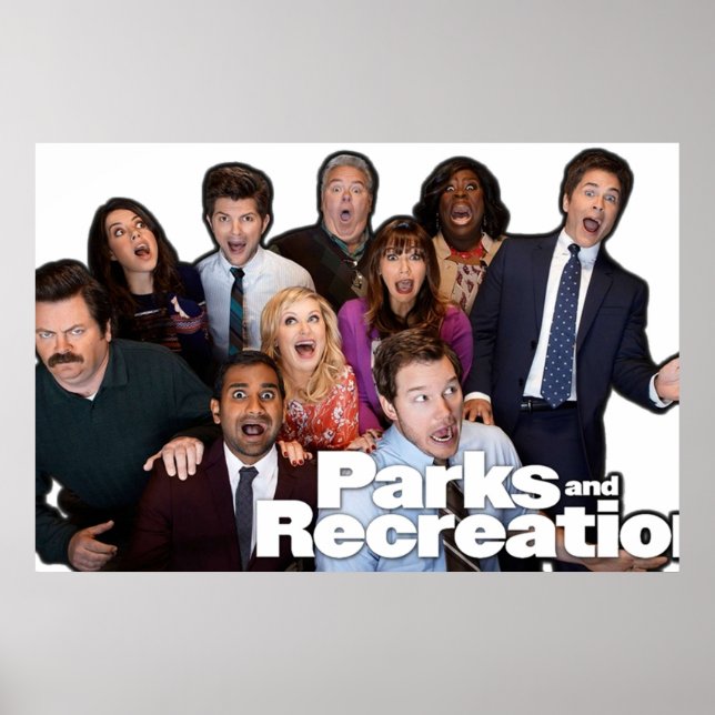 Parks and Rec Group Shot Poster (Front)