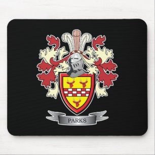 Parks Family Crest Coat of Arms Mouse Pad