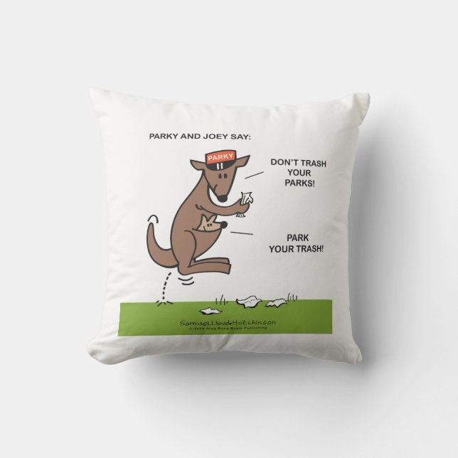 Parky & Joey pillow (Front)