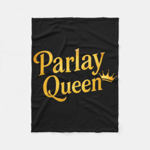 Parlay Queen Sports Betting Funny Gambler Gambling Fleece Blanket