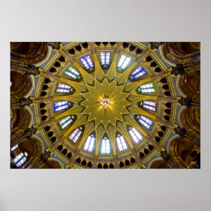Parliament Building Dome Interior Poster