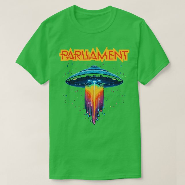Parliament Funkadelic Retro Mothership  Rock Funk  T-Shirt (Design Front)