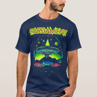Parliament Funkadelic Retro Mothership  Rock Funk  T-Shirt
