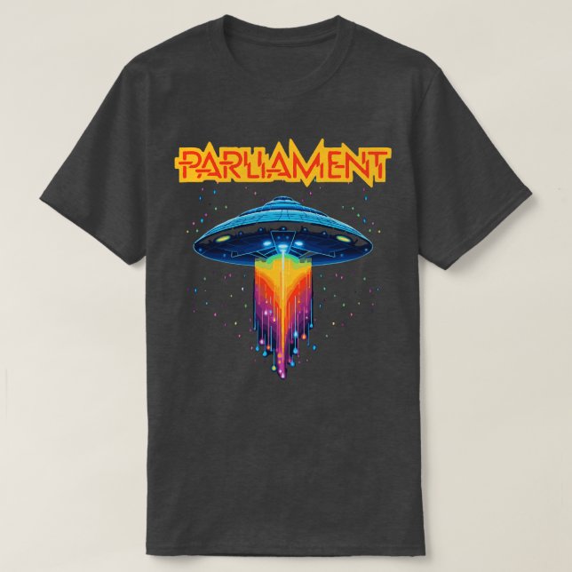 Parliament Funkadelic Retro Mothership  Rock Funk  T-Shirt (Design Front)