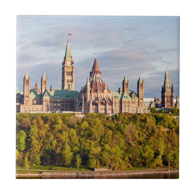 Parliament Hill in Ottawa Ceramic Tile (Front)