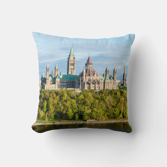 Parliament Hill in Ottawa - Ontario, Canada Cushion (Front)