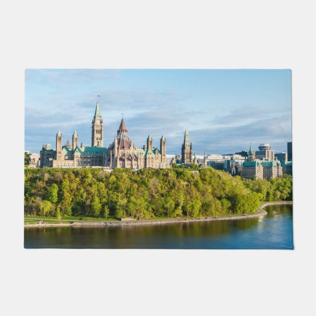 Parliament Hill in Ottawa - Ontario, Canada Doormat (Front)