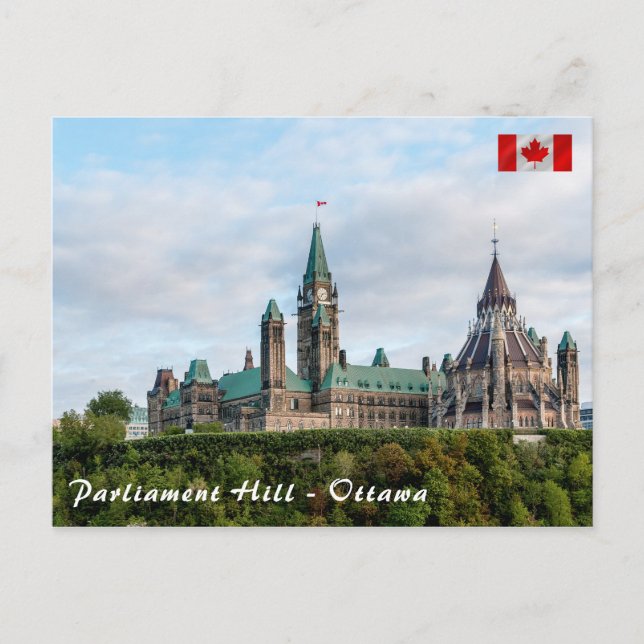 Parliament Hill in Ottawa - Ontario, Canada Postcard (Front)