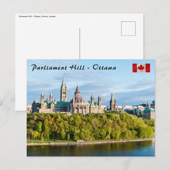 Parliament Hill in Ottawa - Ontario, Canada Postcard (Front/Back)