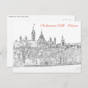Parliament Hill in Ottawa - Ontario, Canada Postcard