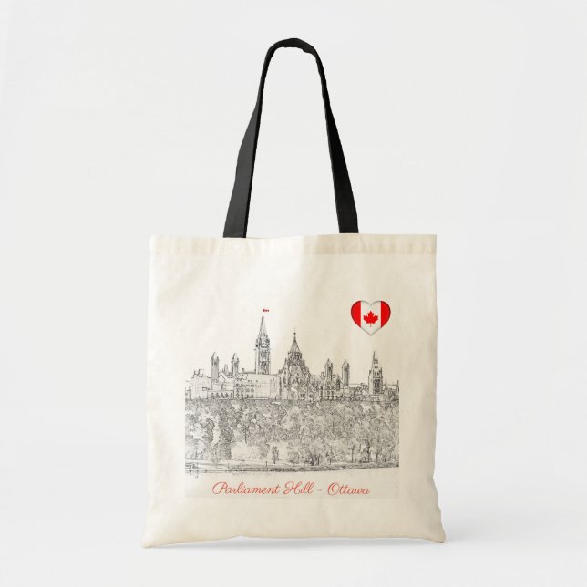 Parliament Hill in Ottawa - Ontario, Canada Tote Bag (Front)
