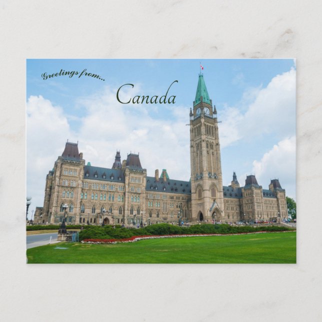 Parliament Hill Ottawa Ontario Canada Postcard (Front)