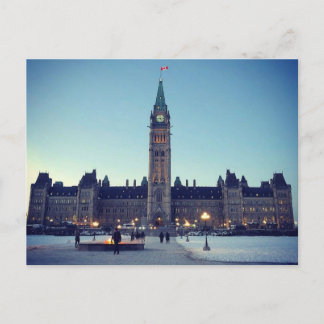 Parliament on a Cold, Crisp Day Holiday Postcard