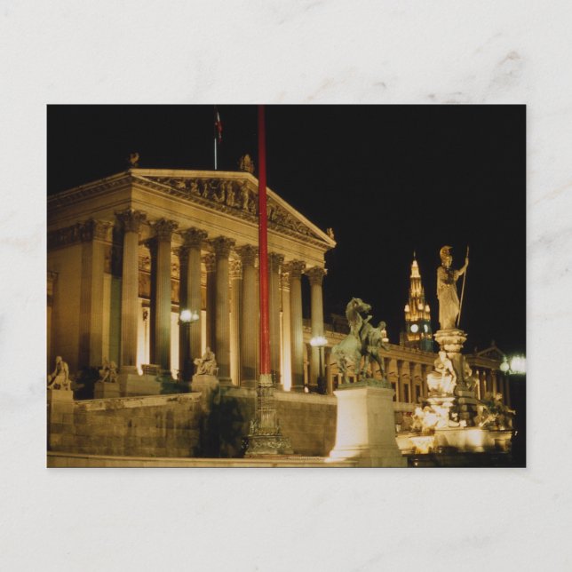 Parliament, Vienna, Austria Current Step: 12% Postcard (Front)