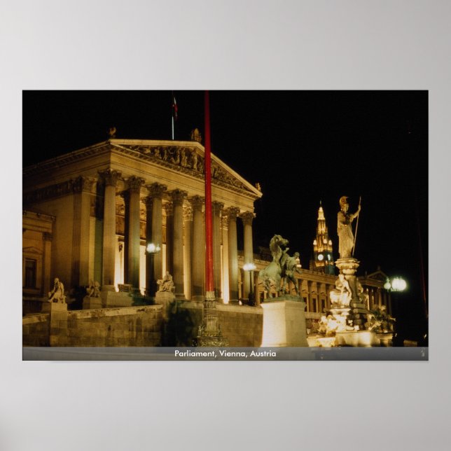 Parliament, Vienna, Austria Current Step: 12% Poster (Front)