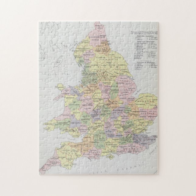 Parliamentary Representation | England & Wales Jigsaw Puzzle (Vertical)