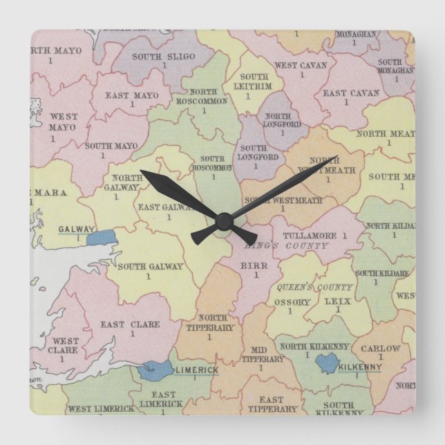 Parliamentary Representation | Ireland Square Wall Clock (Front)