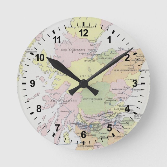 Parliamentary Representation | Scotland Round Clock (Front)