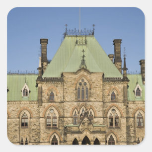 Parliment Building in Ottawa, Ontario, Canada 2 Square Sticker
