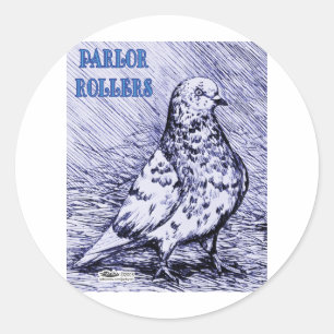 Parlour Roller Pigeon Classic Round Sticker