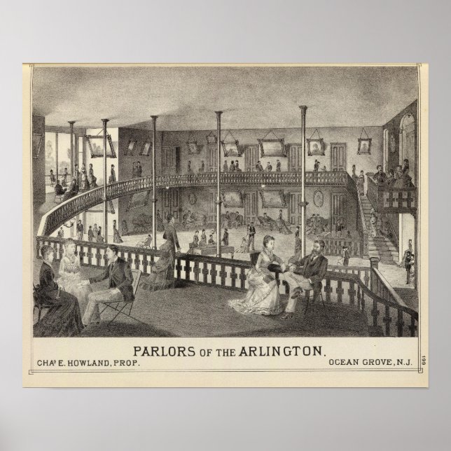 Parlours of the Arlington, Ocean Grove, NJ Poster (Front)
