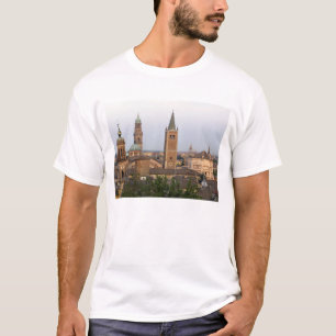 Parma city centre; Battistero church on the T-Shirt