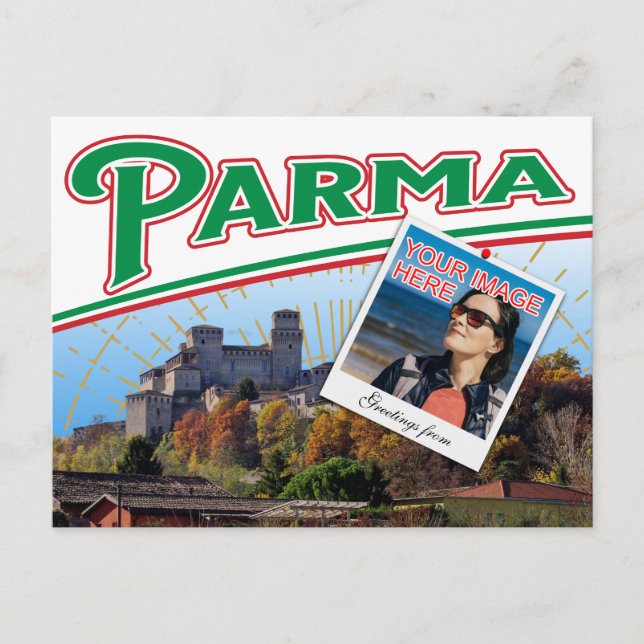 Parma Italy photo collage Postcard (Front)