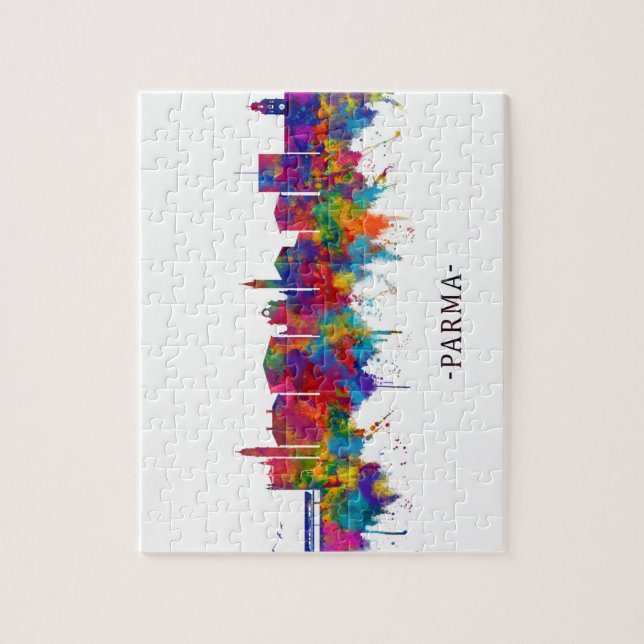 Parma Italy Skyline Jigsaw Puzzle (Vertical)