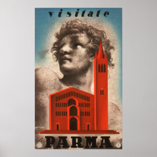 Parma, Italy Vintage Travel Poster