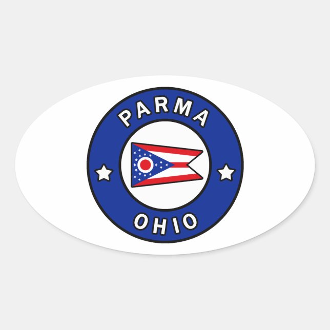Parma Ohio Oval Sticker (Front)