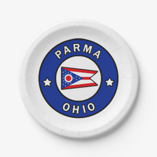 Parma Ohio Paper Plate