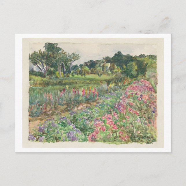 Parmelee Estate Garden Painting Postcard (Front)