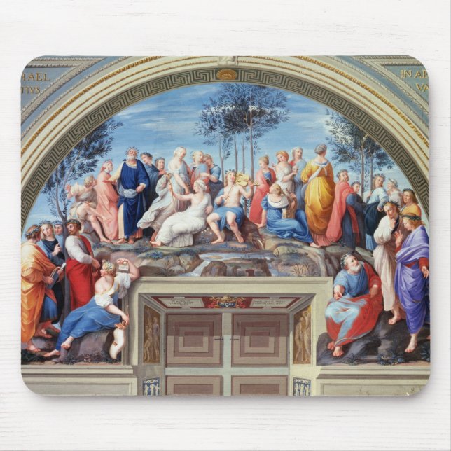 Parnassus and the Disputa, from the Stanza della S Mouse Pad (Front)