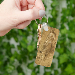 Parnassus, Dancing Muse by Andrea Mantegna Key Ring
