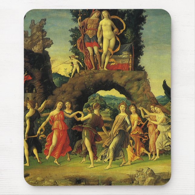 Parnassus, Mars and Venus by Andrea Mantegna Mouse Pad (Front)