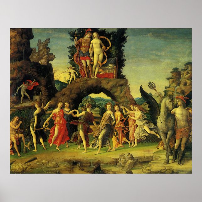 Parnassus, Mars and Venus by Andrea Mantegna Poster (Front)