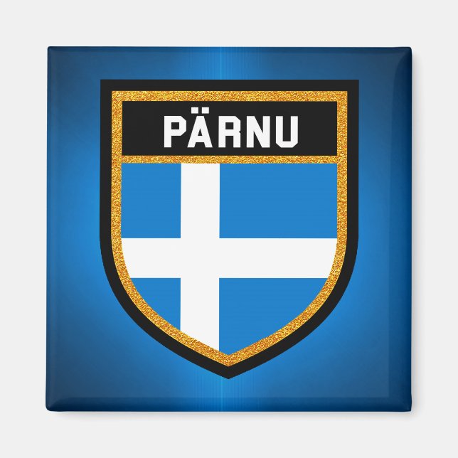 Pärnu Flag Magnet (Front)
