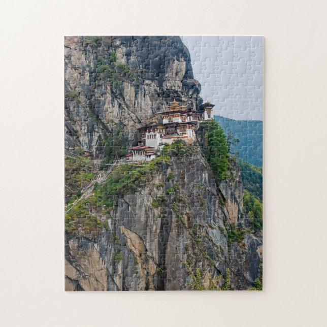 Paro Taktsang: The Tiger's Nest Monastery - Bhutan Jigsaw Puzzle (Vertical)
