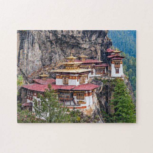 Paro Taktsang: The Tiger's Nest Monastery - Bhutan Jigsaw Puzzle (Horizontal)
