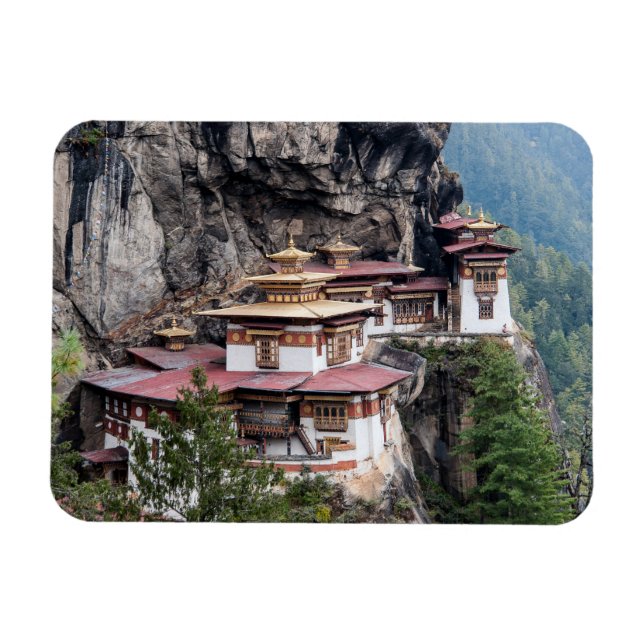 Paro Taktsang: The Tiger's Nest Monastery - Bhutan Magnet (Horizontal)