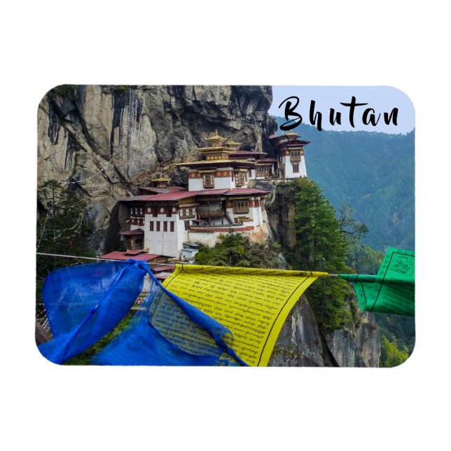 Paro Taktsang: The Tiger's Nest Monastery - Bhutan Magnet (Horizontal)