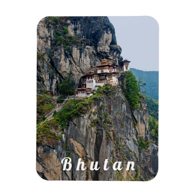 Paro Taktsang: The Tiger's Nest Monastery - Bhutan Magnet (Vertical)