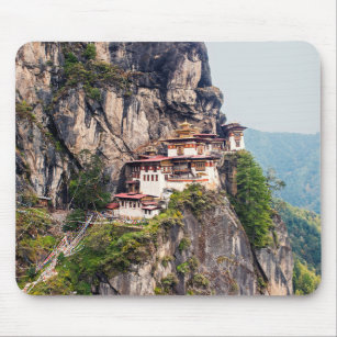 Paro Taktsang: The Tiger's Nest Monastery - Bhutan Mouse Pad