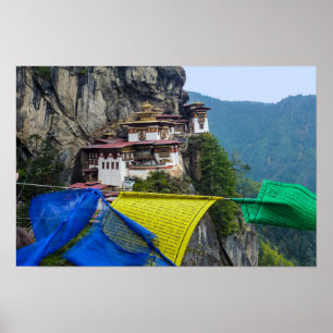 Paro Taktsang: The Tiger's Nest Monastery - Bhutan Poster