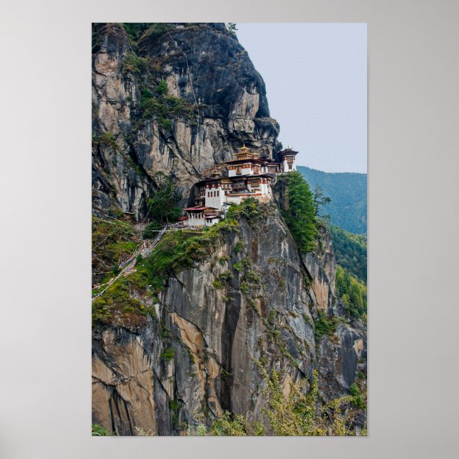 Paro Taktsang: The Tiger's Nest Monastery - Bhutan Poster (Front)
