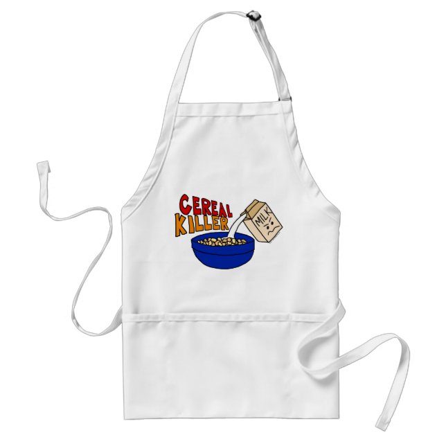 Parody Cereal Killer Breakfast Food Humour Standard Apron (Front)